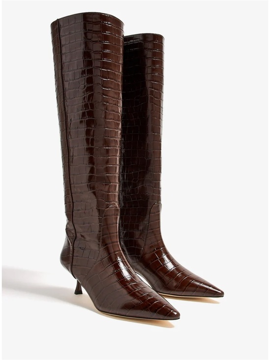 Stuart Weitzman Shoes - New Stuart Weitzman Naomi 50 High Boot Auburn Brown Sz 8.5